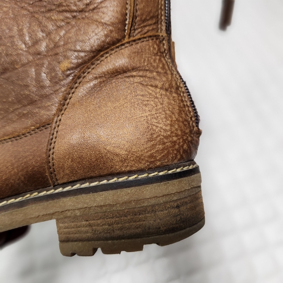 Roots Brown Leather Shearling Winter Women's Boots - Picture 9 of 14